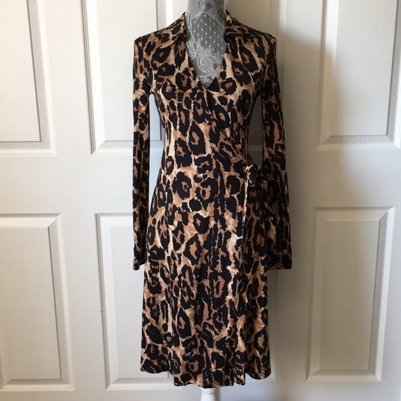 Diane Von Furstenberg Dresses & Skirts - Diane Von Furstenberg Rare Leopard Print Dress 2